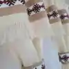 Perdele Rustice din Iută Alba Motive Traditionale
