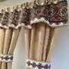 Perdele Rustice din Iuta cu Motive Traditionale